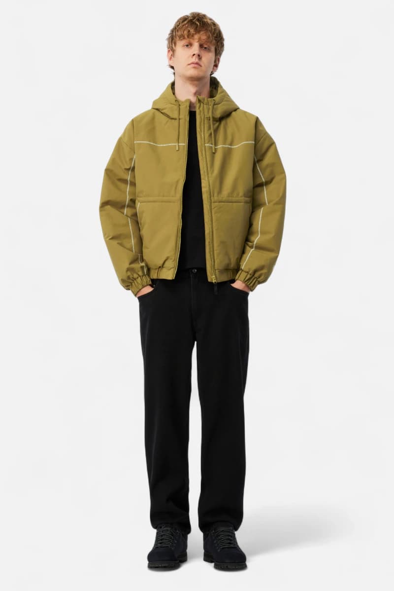 Quilted Puffer Honey on model