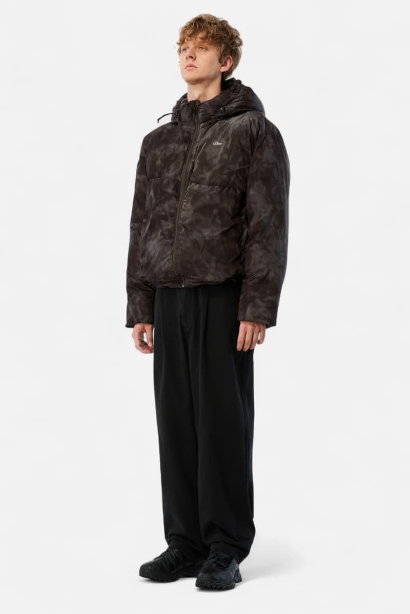 Wavy Puffer Brown on model