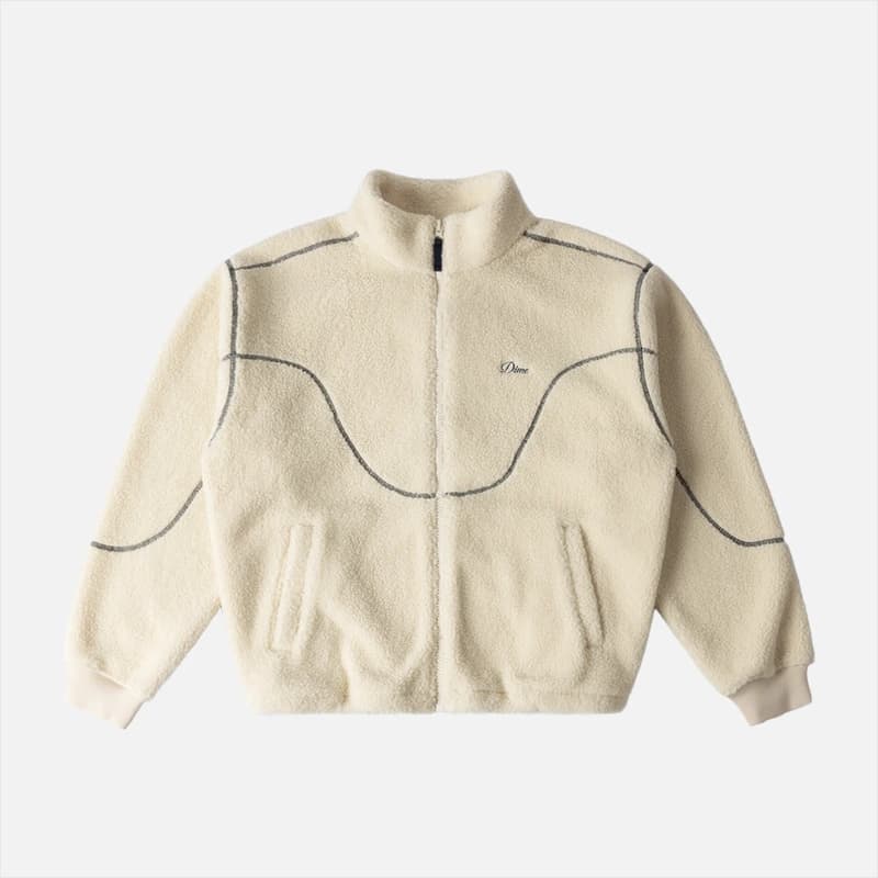 Sherpa Zip Cream