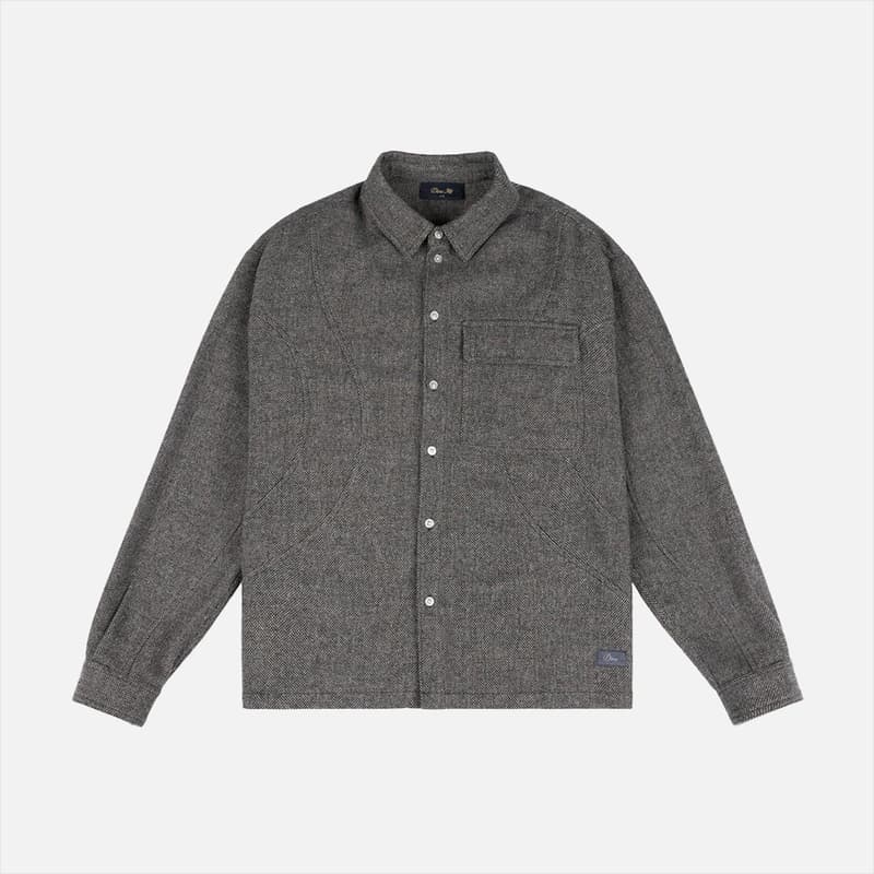 Wool Overshirt Silver